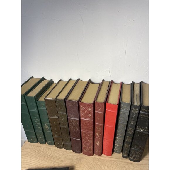 Franklin Library Lot 15 Books Leather Bound Hardcover Gold Gilt Classics Decor - Picture 8 of 14
